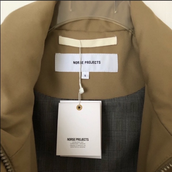 NWT Norse Projects Vilna twill jacket size Small - Picture 5 of 5